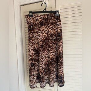 Lularoe Size M Animal Print "Azure" Swing Skirt
